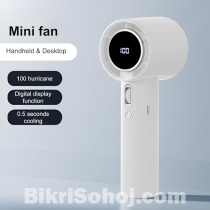 Small Wind Cannon Fan With Adjustable Speed & Digital Displa